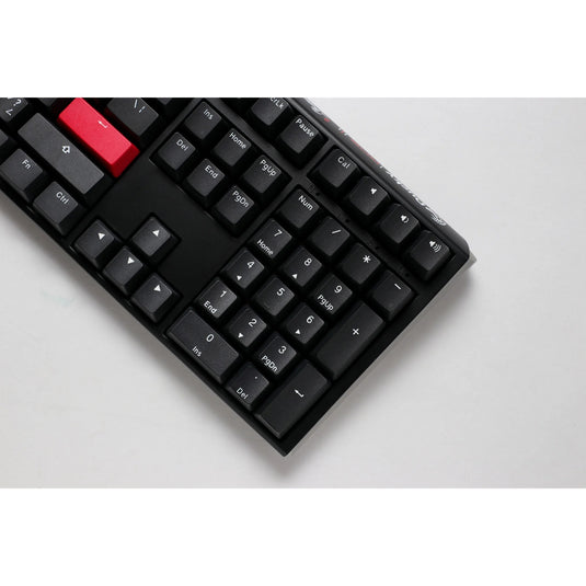Ducky one 3 carbon black mechanisch toetsenbord (carbon, us lay-out (qwerty), cherry mx brown, 100%, pbt double shot, hot swap)