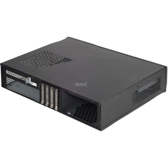 Silverstone milo ml03b desktop behuizing (zwart | 2x usb-a)