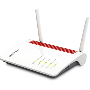 Fritz! box 6850 lte international wlan lte router (wit rood, 4g (lte), 3g 3g+ (umts hspa+), mesh wi-fi)