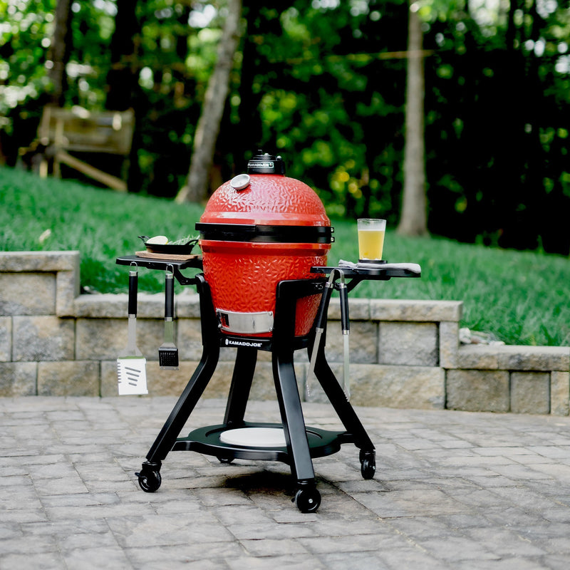 Afbeelding laden in galerijviewer, Kamado joe joe jr®-kar met zijtafels barbecuewagen (zwart)
