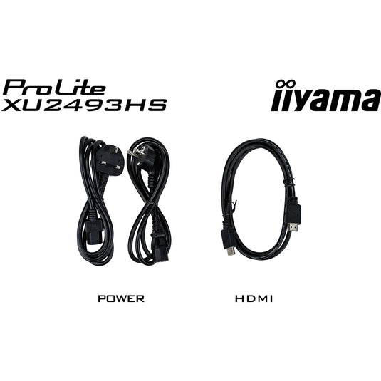 Iiyama prolite xu2493hs-b6 23.8 monitor (zwart, hdmi, displayport)