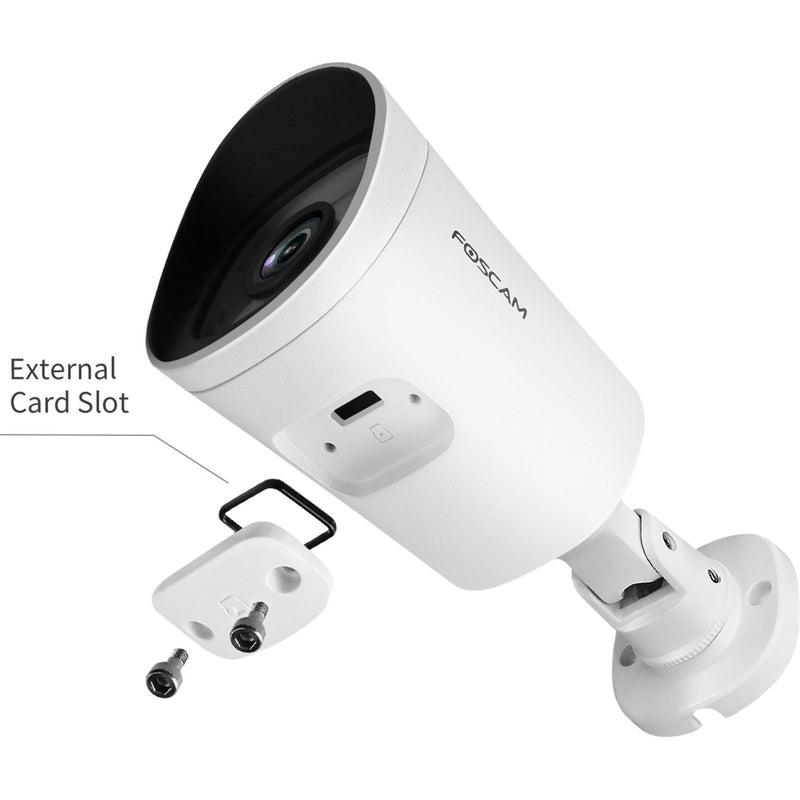 Afbeelding laden in galerijviewer, Foscam g4p super hd wifi buitencamera (wit, 4 mp, 2k, wlan)
