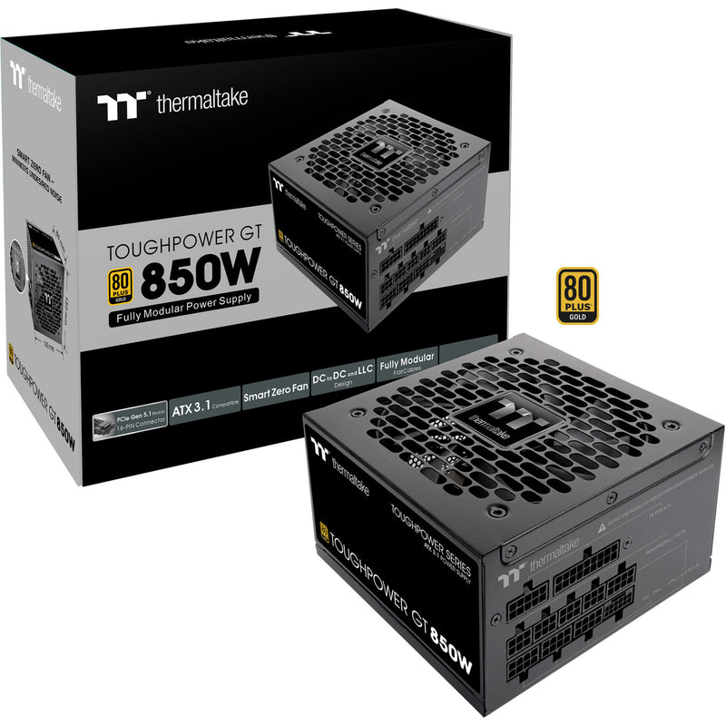 Afbeelding laden in galerijviewer, Thermaltake toughpower gt modulaire 850 watt voeding (zwart, 4x pcie)
