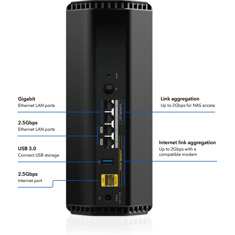 Afbeelding laden in galerijviewer, Netgear nighthawk wifi 7 router rs300 (zwart)
