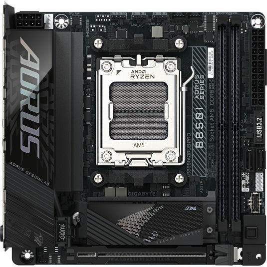 Gigabyte b850i aorus pro socket am5 moederbord (zwart, raid, 2.5gb-lan, wi-fi 7, bt, sound, mini-itx)