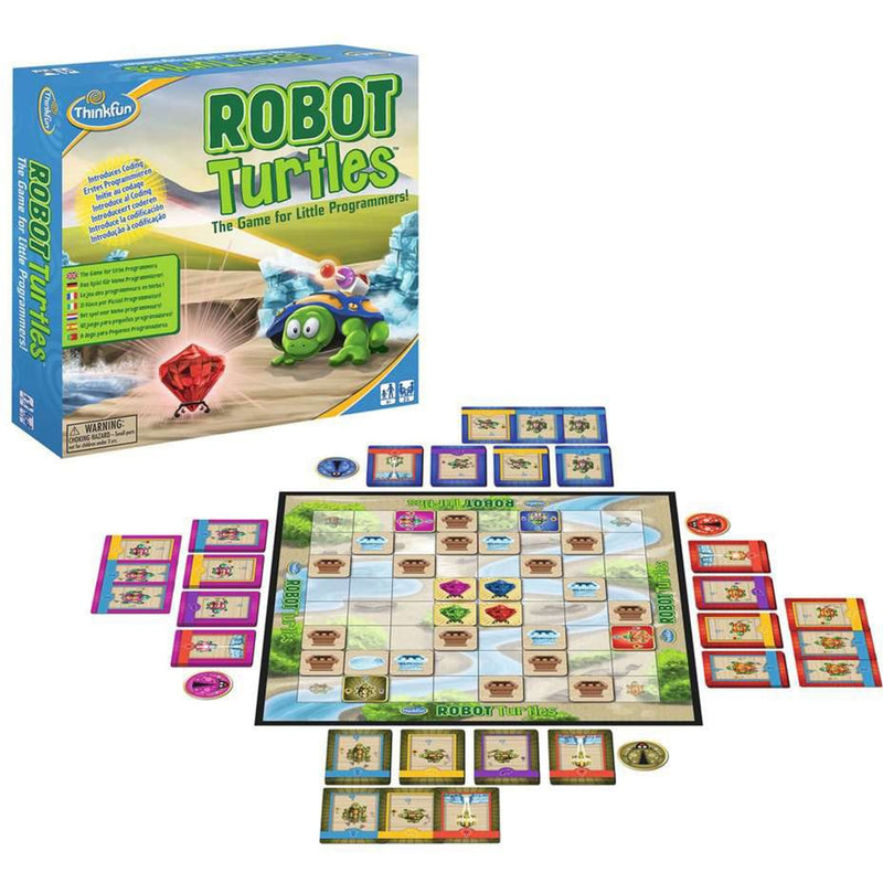 Afbeelding laden in galerijviewer, Think fun thinkfun robot turtles bordspel (nederlands, 2 - 5 spelers, 10 - 30 minuten, vanaf 4 jaar)
