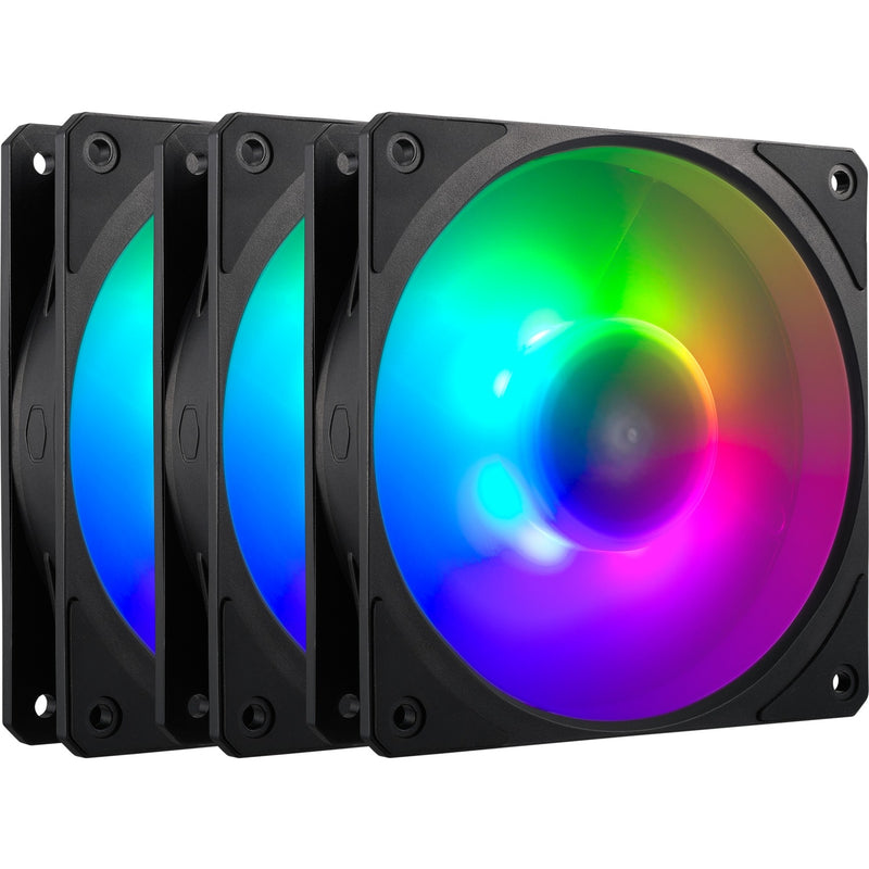 Afbeelding laden in galerijviewer, Cooler master mobius 120p argb 120x120x25 case fans (zwart, 3 stuks, 120 x 120 x 25 mm, pwm)
