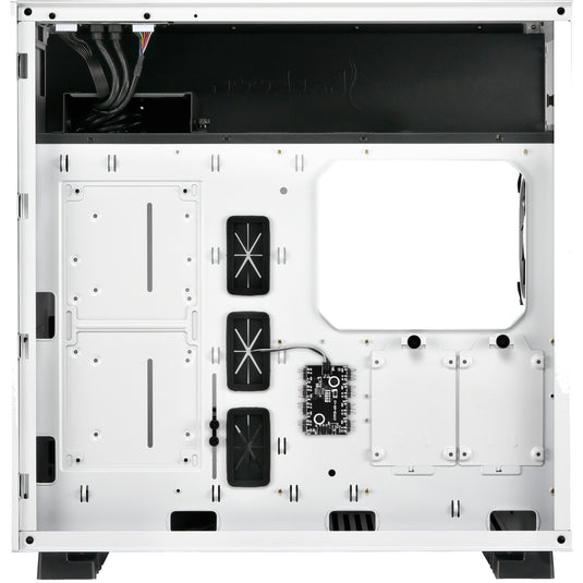 Sharkoon pure steel rgb midi tower behuizing (wit | 2x usb-a | rgb | tempered glass)