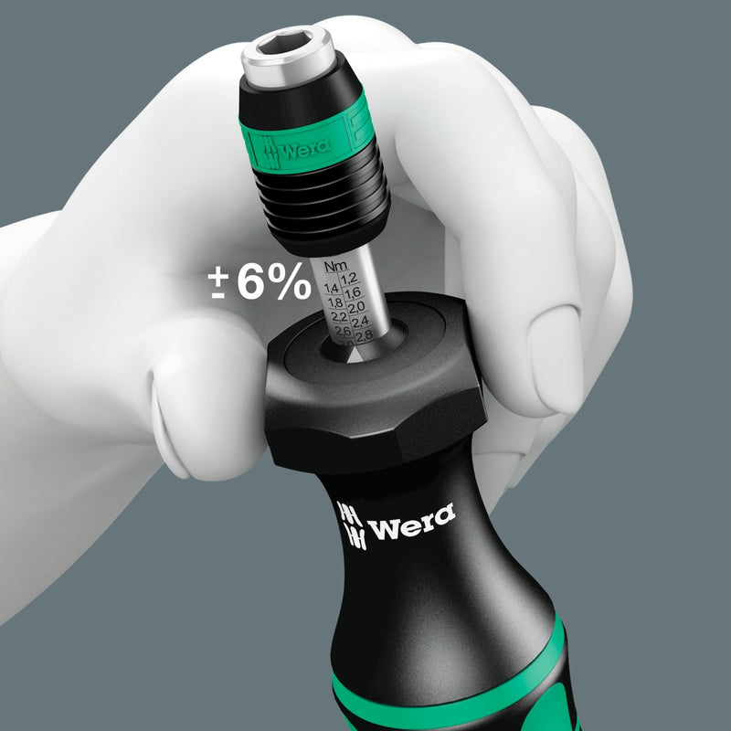 Afbeelding laden in galerijviewer, Wera 7440 41 kraftform momentschroevendraaier-set 0,3-3,0 nm (zwart groen, 26‑delig)
