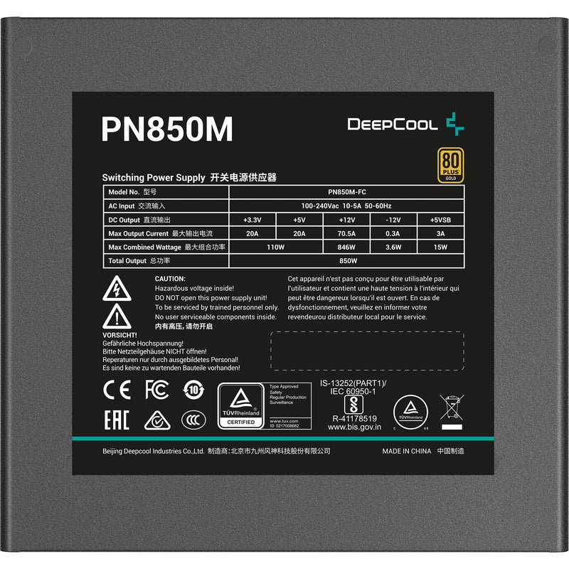 Afbeelding laden in galerijviewer, Deepcool pn850m modulaire 850 watt voeding (zwart, 3x pcie)
