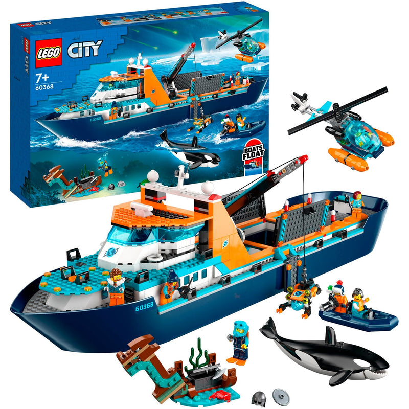 Afbeelding laden in galerijviewer, Lego city - poolonderzoeksschip constructiespeelgoed (60368)
