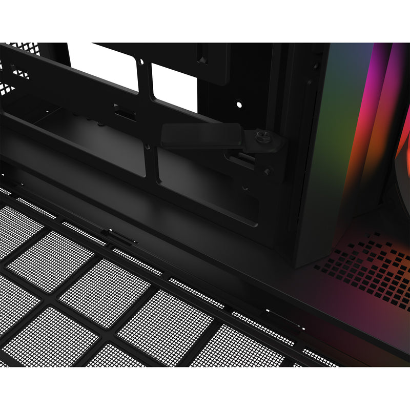 Afbeelding laden in galerijviewer, Thermaltake view 380 xl ws argb midi tower behuizing (zwart houtkleur | 2x usb-a | 1x usb-c | rgb | tempered glass)
