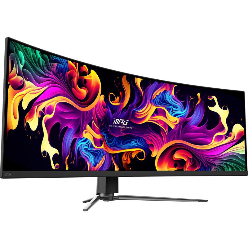 Afbeelding laden in galerijviewer, Msi mpg 491cqp qd-oled 49 curved ultrawide gaming monitor (zwart, 2x hdmi, displayport, 2x usb-a, usb-b, usb-c, 144 hz)
