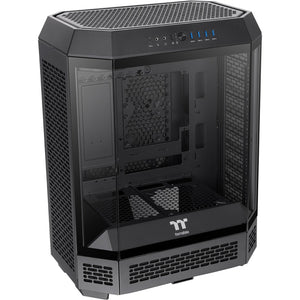 Thermaltake the tower 600 midi tower behuizing (zwart | 4x usb-a | 1x usb-c | tempered glass)