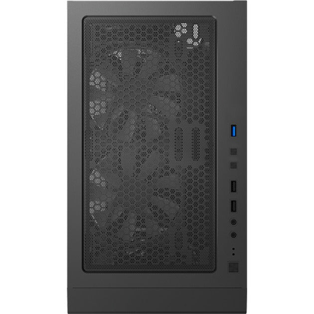 Afbeelding laden in galerijviewer, Montech x3 mesh midi tower behuizing (zwart | 3x usb-a | rgb | tempered glass)
