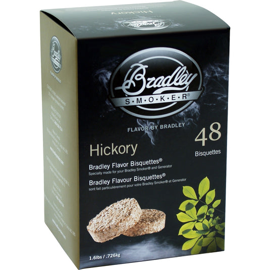 Bradley hickory wood briketten rookhout (48 stuks)
