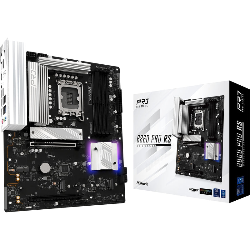 Afbeelding laden in galerijviewer, Asrock b860 pro rs socket 1851 moederbord (raid, 2.5 gb-lan, sound, atx)
