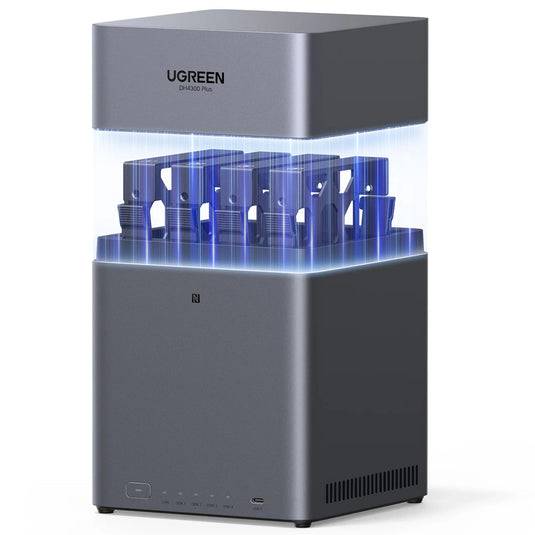 Ugreen nasync dh4300 plus (grijs, 1x 2,5gbe, hdmi, usb-c)