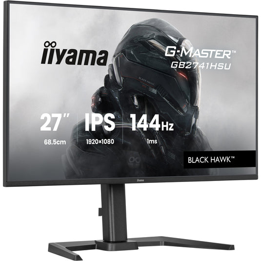 Iiyama g-master black hawk gb2741hsu-b1 27 gaming monitor (zwart, hdmi, displayport, 2x usb-a, usb-b, 144 hz)