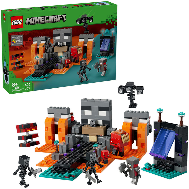 Afbeelding laden in galerijviewer, Lego minecraft de wither-strijd videogame speelgoed voor kinderen - 21590
