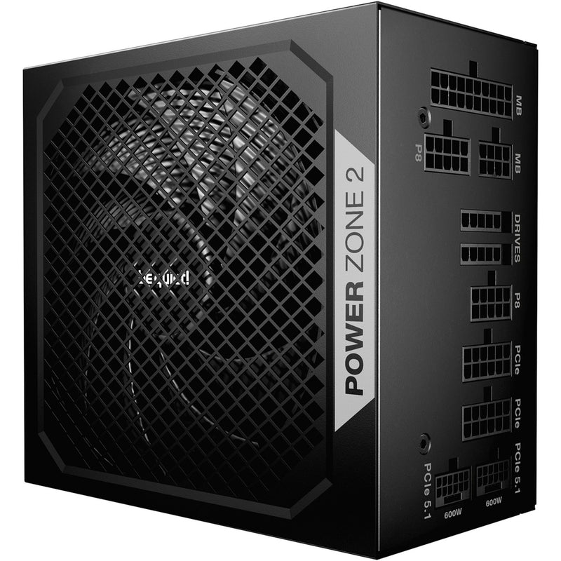 Afbeelding laden in galerijviewer, Be quiet! power zone 2 modulaire 1200 watt voeding (zwart, 1x 12v-2x6, 3x pcie)
