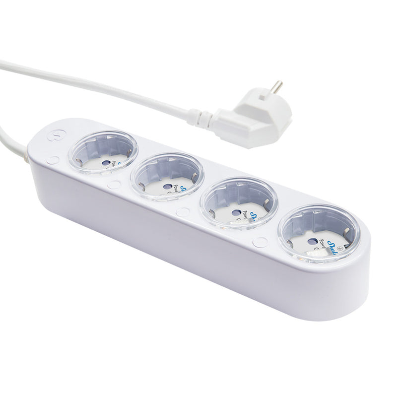 Afbeelding laden in galerijviewer, Shelly power strip gen4 stekkerdoos (wit, wifi, bluetooth, zigbee)

