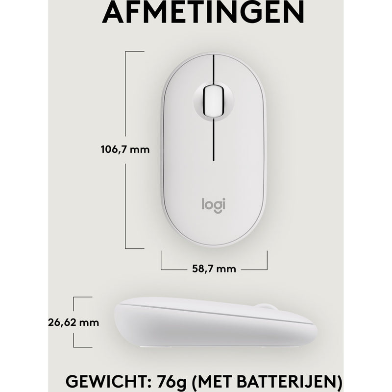 Afbeelding laden in galerijviewer, Logitech pebble mouse 2 m350s (wit)
