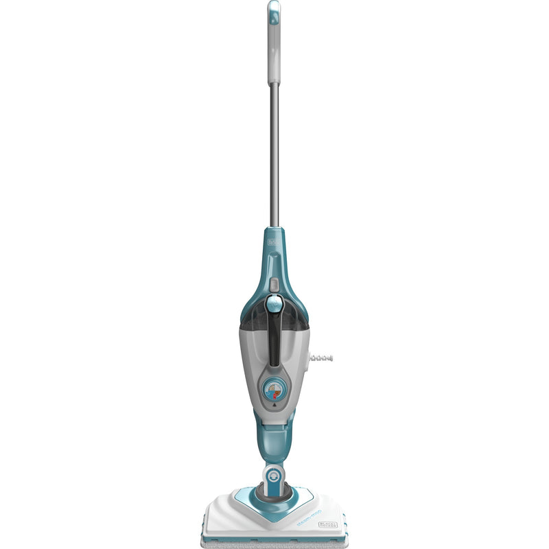 Afbeelding laden in galerijviewer, Black+decker 1600w steam-mop bhsm1615dam-qs stoomreiniger (wit blauw, incl. steamitt, deltavoet en 17 accessoires)
