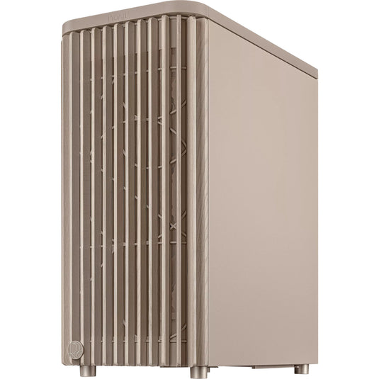 Asus proart pa401 wood edition - mesh panel midi tower behuizing (beige houtkleur | 2x usb-a | 1x usb-c)