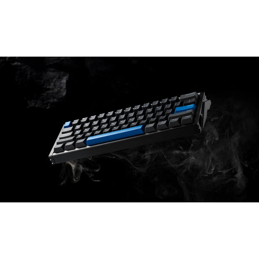 Iqunix ez60 magnetic switch gaming he keyboard (zwart, us lay-out (qwerty), gateron star trail, 60%, rgb, double shot pbt keycaps)