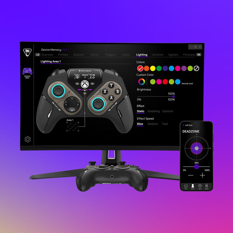 Afbeelding laden in galerijviewer, Turtle beach stealth pivot draadloze slimme controller (zwart, 2,4 ghz bluetooth usb, pc, xbox, android)
