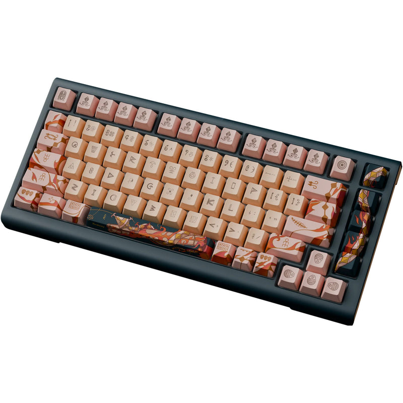 Afbeelding laden in galerijviewer, Ducky year of the snake 2025 limited edition rgb mechanisch gaming toetsenbord (zwart, us lay-out (qwerty), cherry mx2a brown, 75%, rgb, pbt dye-sub keycaps, hot-swap)

