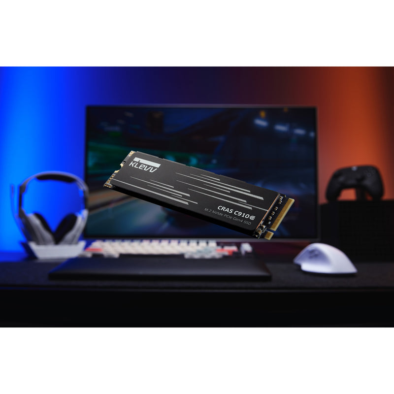 Afbeelding laden in galerijviewer, Klevv cras c910g 4 tb ssd (zwart, k04tbm2sp0-10g, pcie gen 4.0 x4, nvme 2.0)
