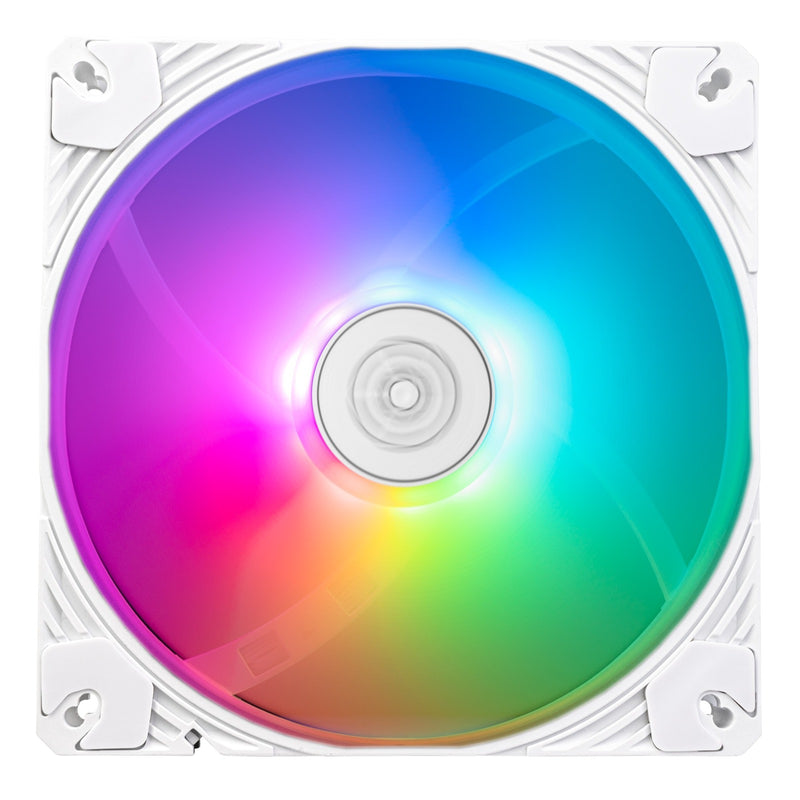 Afbeelding laden in galerijviewer, Silverstone shark force 140 argb case fan (wit, 140 x 140 x 25 mm, pwm, 4-1 pin argb (5v led))
