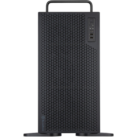 Silverstone rm52 server behuizing (zwart | 2x usb-a | 1x usb-c)