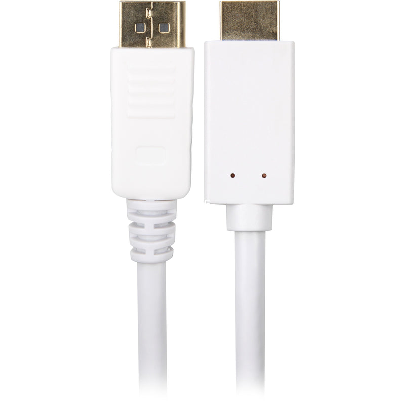 Afbeelding laden in galerijviewer, Sharkoon displayport 1.2 > hdmi adapter (wit, 1 meter, 4k)
