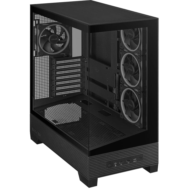 Afbeelding laden in galerijviewer, Asus a31 plus midi tower behuizing (zwart | 2x usb-a | 2x usb-c | tempered glass)
