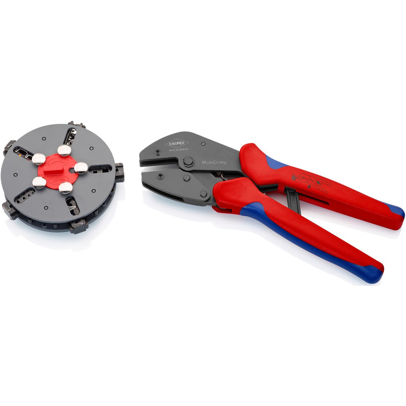 Afbeelding laden in galerijviewer, Knipex multicrimp krimptang 973302 (rood blauw)
