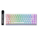 Mchose ace 68 hall effect magnetic switch gaming keyboard (wit, us lay-out (qwerty), ice rhino magnetic, 65%, rgb, hot swap, usb-c, hall effect sensor)