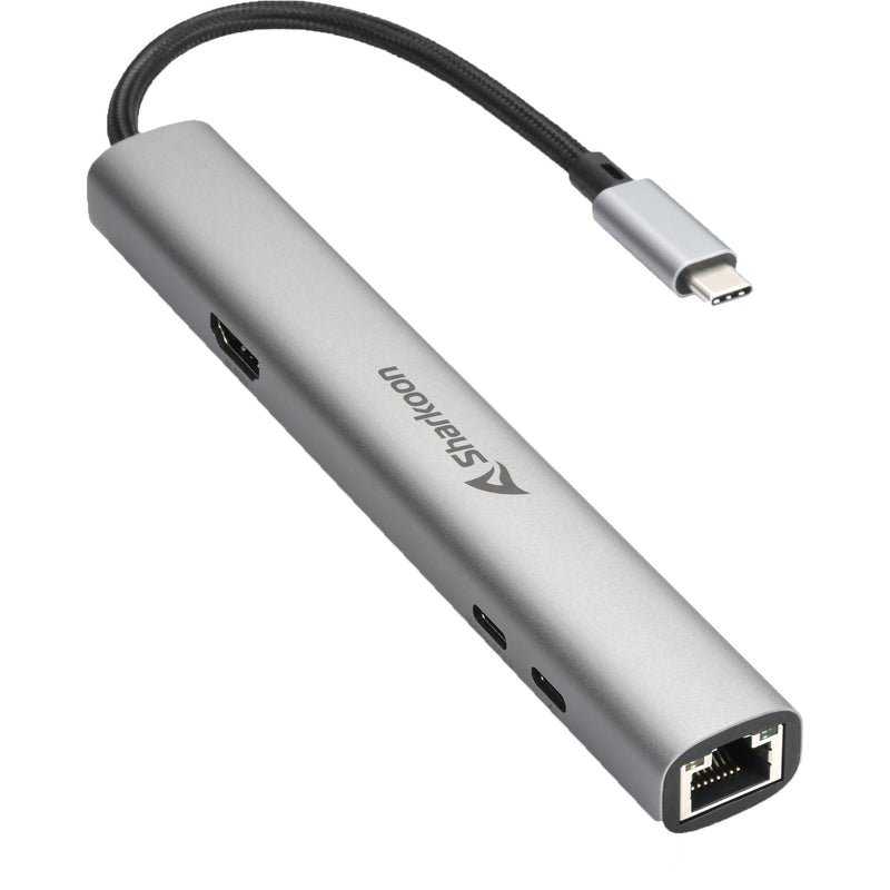 Afbeelding laden in galerijviewer, Sharkoon officepal combo adapter dockingstation (grijs)
