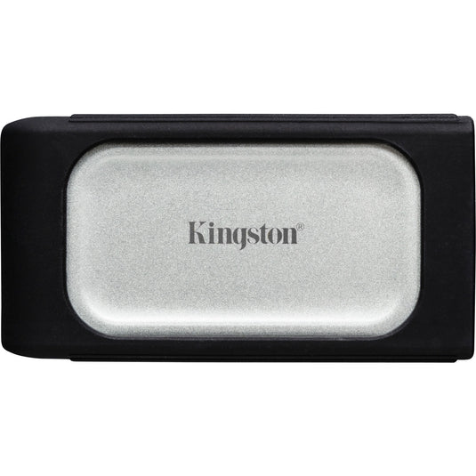 Kingston xs2000 portable 4 tb externe ssd (zilver zwart, sxs2000 2000g, usb-c 3.2 (20 gbit s))