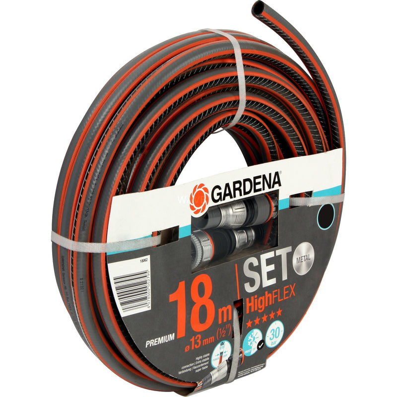 Afbeelding laden in galerijviewer, Gardena comfort highflex slang 13 mm (1 2 ) (grijs oranje, 18062-20, 18 m)
