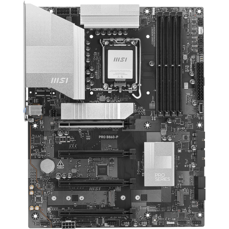 Afbeelding laden in galerijviewer, Msi pro b860-p socket 1851 moederbord (zilver, raid, 5gb-lan, sound, atx)
