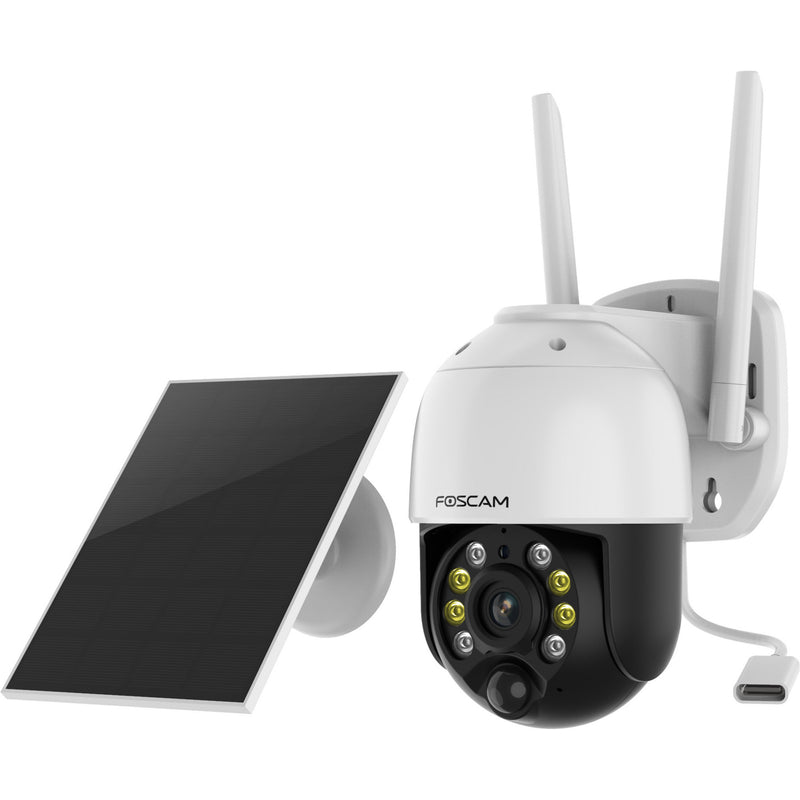 Afbeelding laden in galerijviewer, Foscam b4, 100% draadloze 2k 4mp pan tilt batterijcamera (wit)
