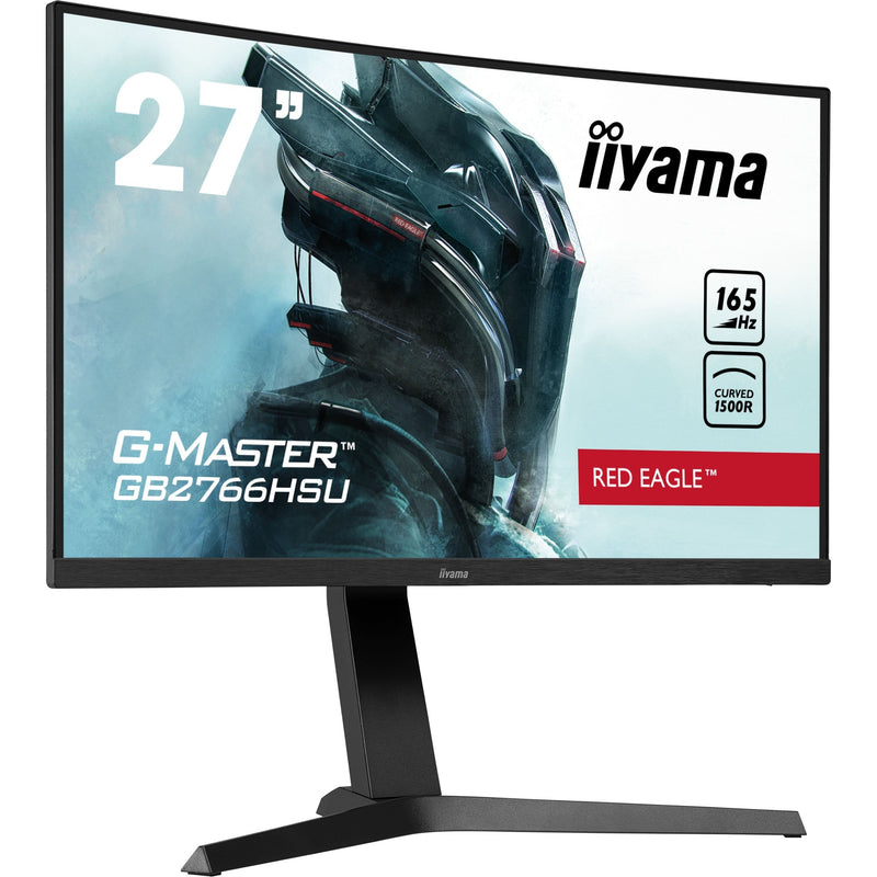 Afbeelding laden in galerijviewer, Iiyama g-master red eagle gb2766hsu-b1 27 curved gaming monitor (zwart, 2x hdmi, displayport, 2x usb-a, usb-b, 165 hz)
