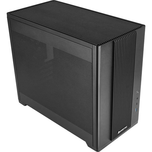 Chieftec bx-mesh mini tower behuizing (zwart | 1x usb-a | 1x usb-c | tempered glass)
