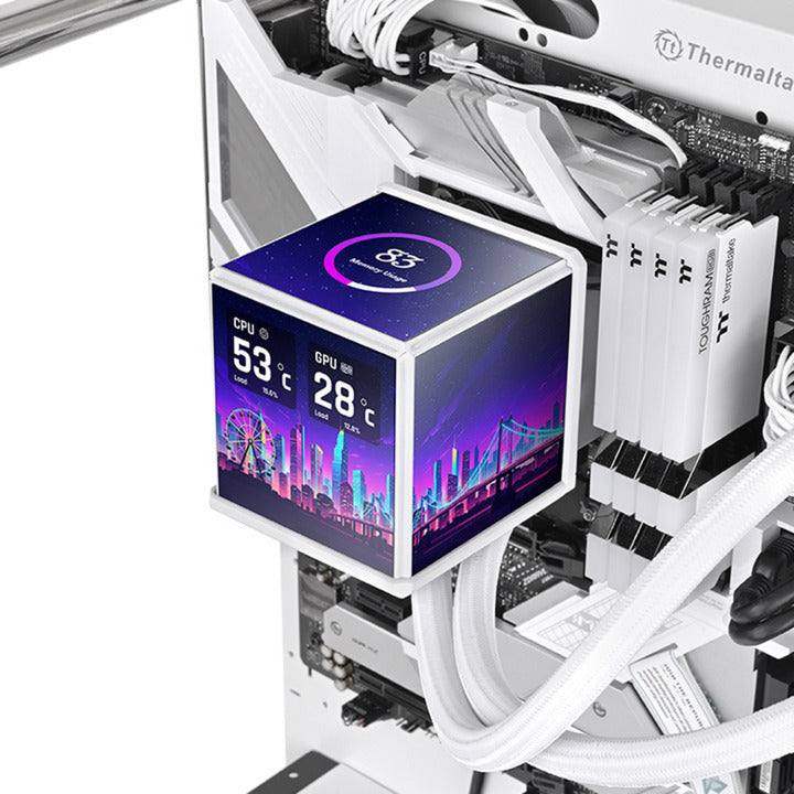Afbeelding laden in galerijviewer, Thermaltake minecube 360 ultra argb sync aio liquid cooler - snow edition waterkoeling (wit)
