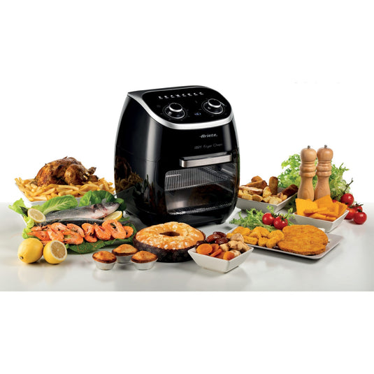 Ariete airy fryer oven 4619 00 heteluchtfriteuse (zwart, 11 liter)