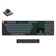 Keychron k5x-h3 mechanisch toetsenbord (zwart, us lay-out (qwerty), mechanical brown, 100%, rgb, shine-through abs keycaps, hot swap, bluetooth usb-c)