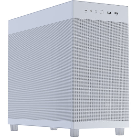 Asus prime ap303 - mesh panel midi tower behuizing (wit | 2x usb-a | 1x usb-c)